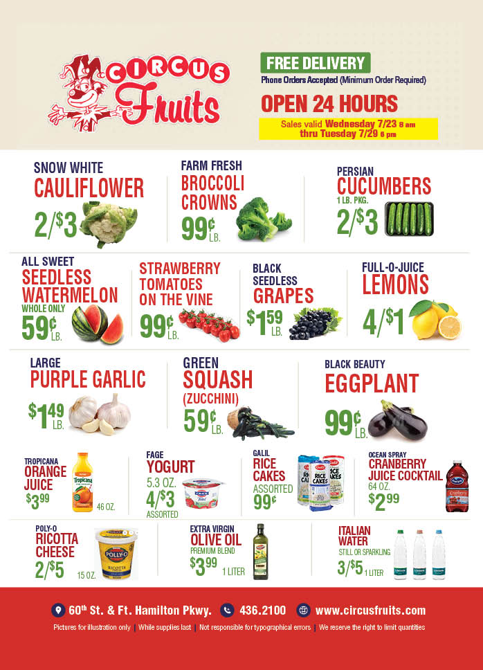 Circus Fruits Weekly