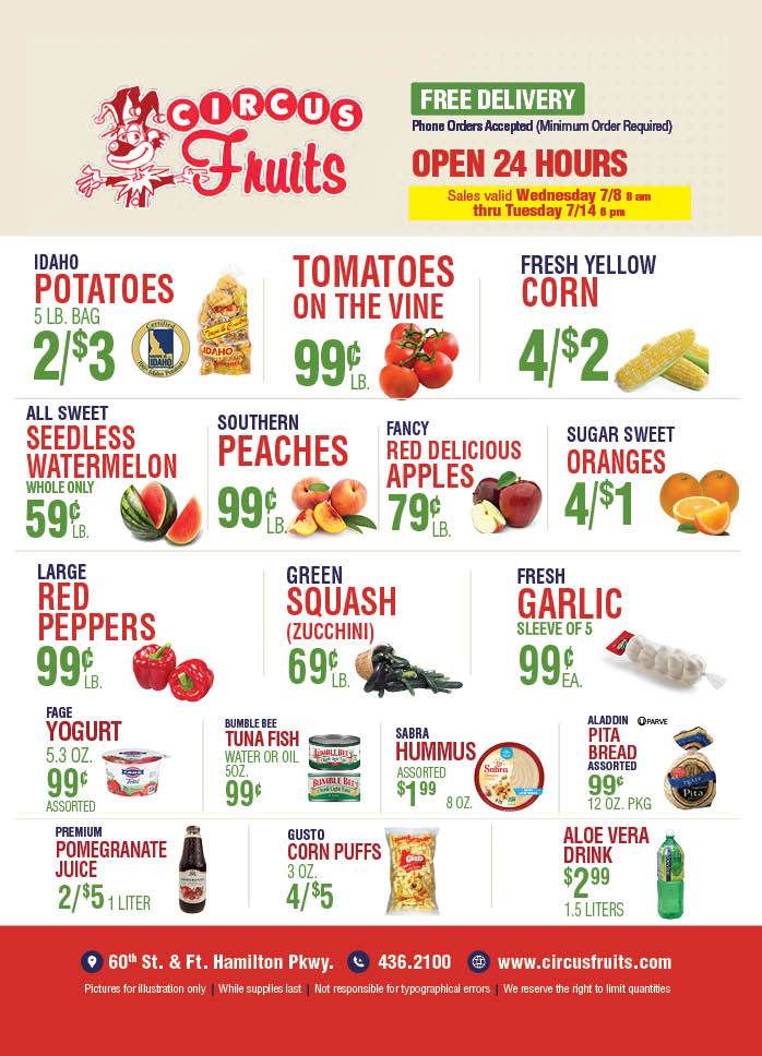 Circus Fruits Weekly
