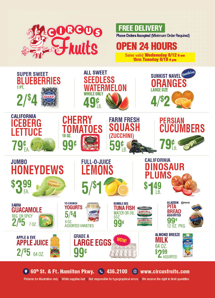 Circus Fruits Weekly