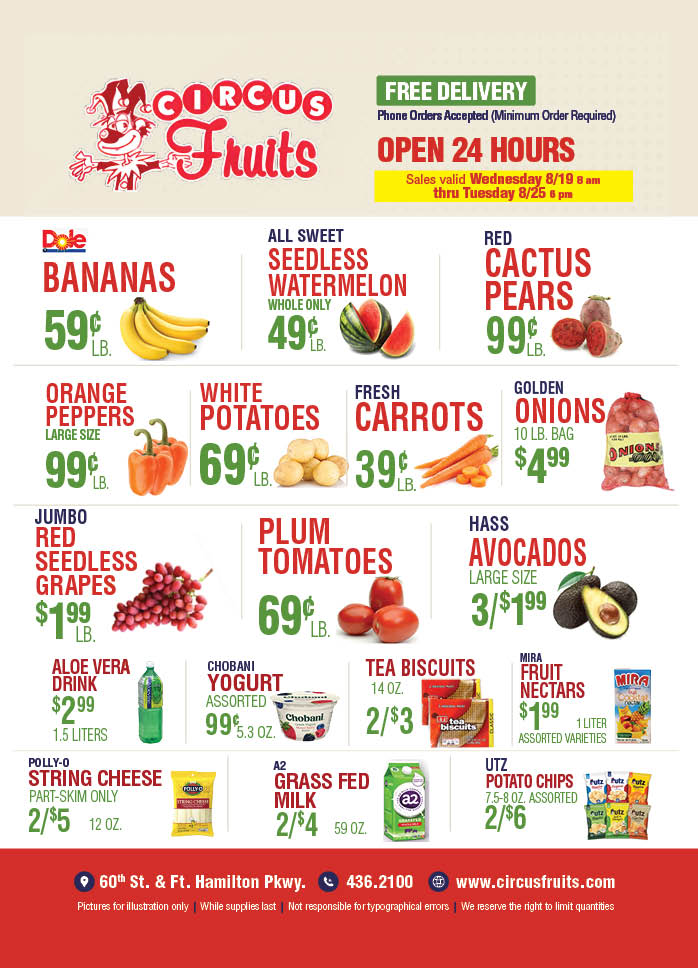 Circus Fruits Weekly