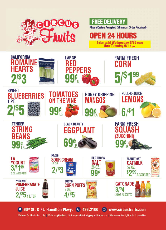 Circus Fruits Weekly