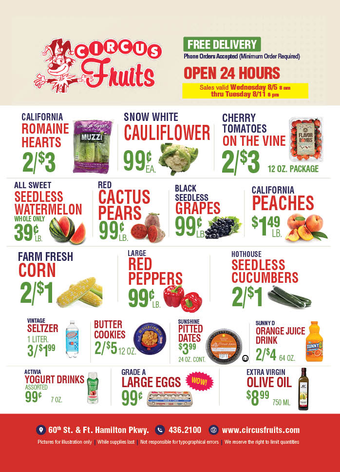 Circus Fruits Weekly