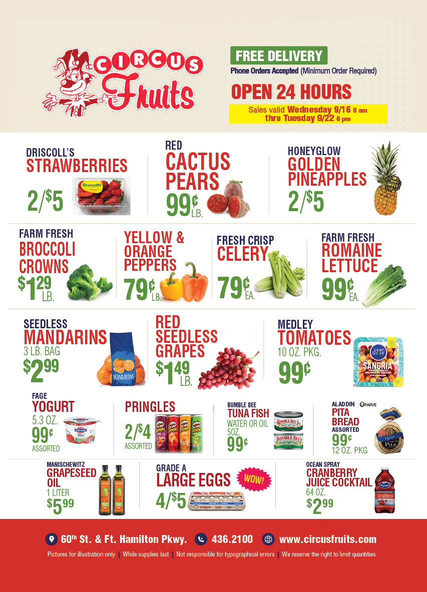 Circus Fruits Weekly