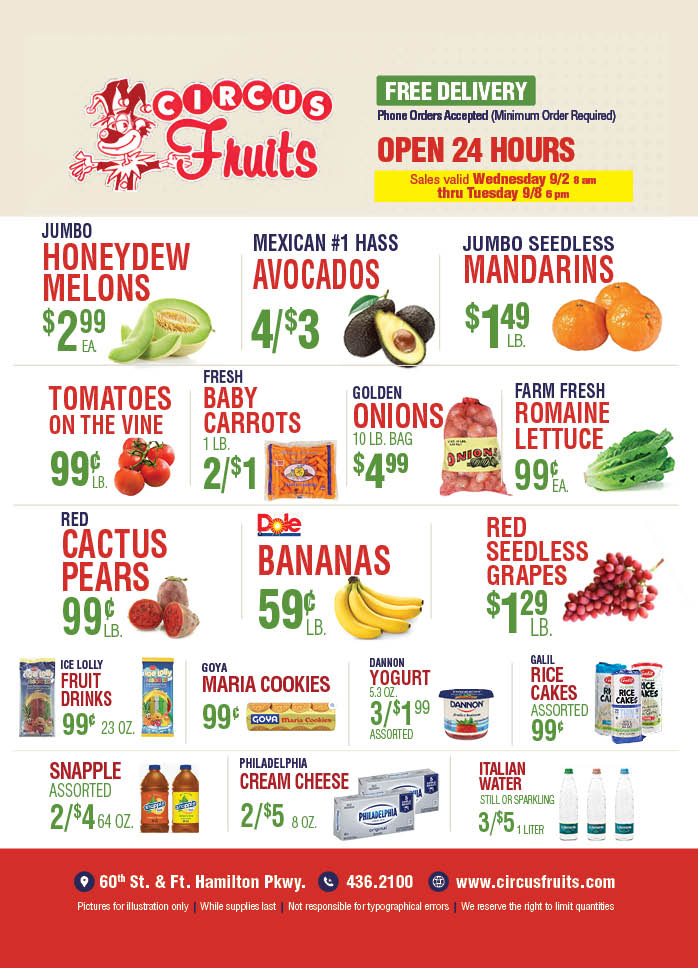Circus Fruits Weekly
