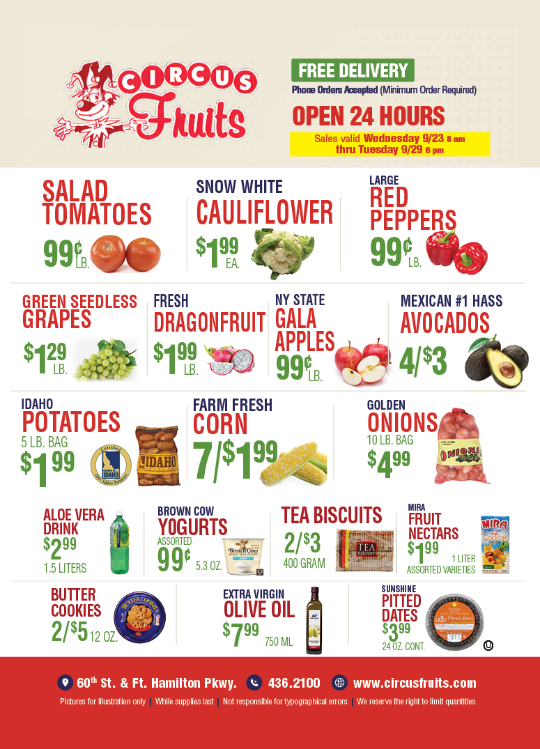 Circus Fruits Weekly