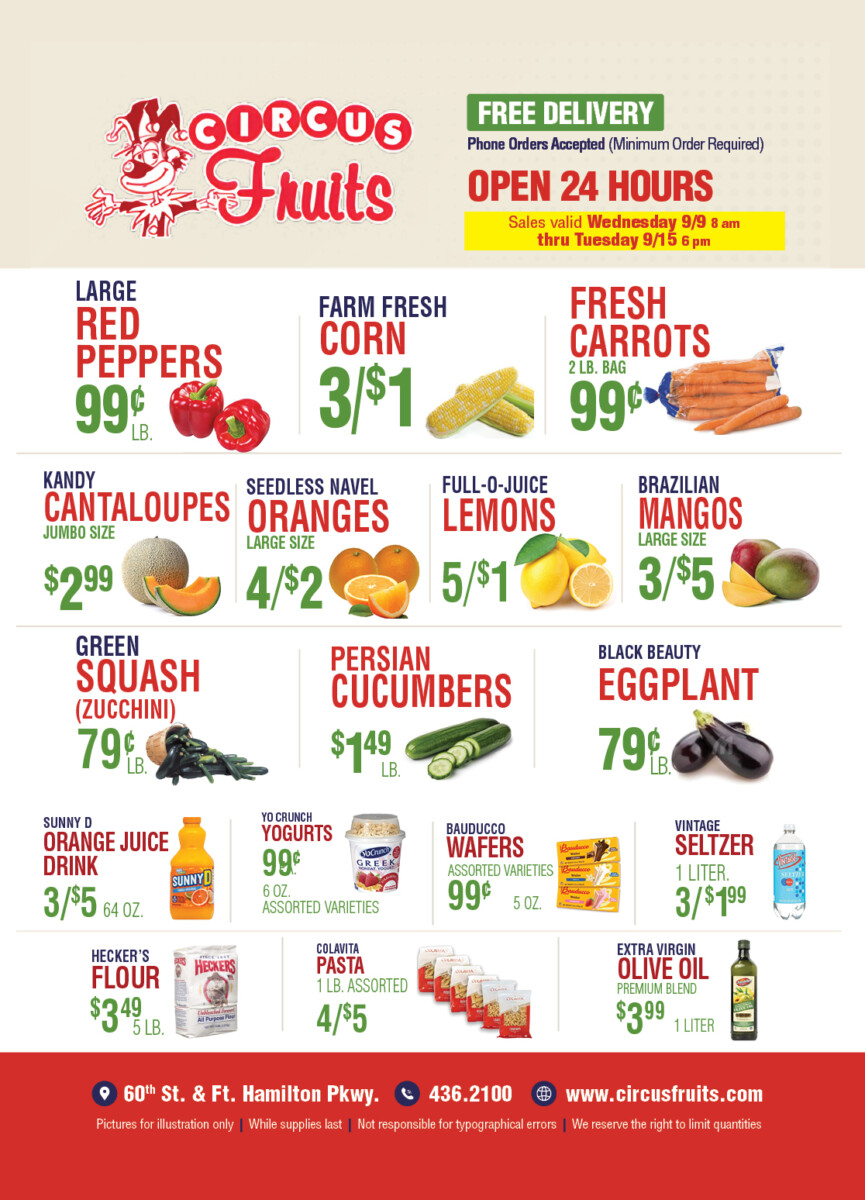 Circus Fruits Weekly