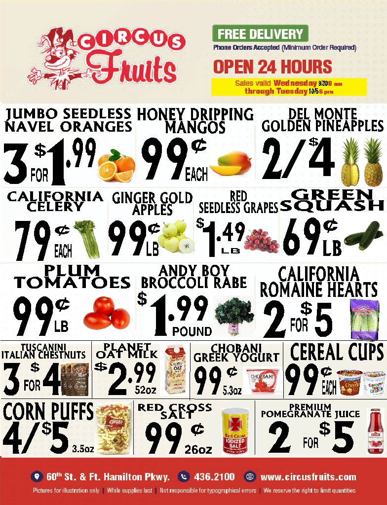 Circus Fruits Weekly