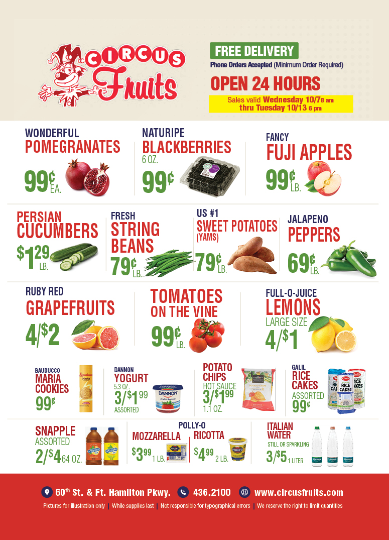 Circus Fruits Weekly